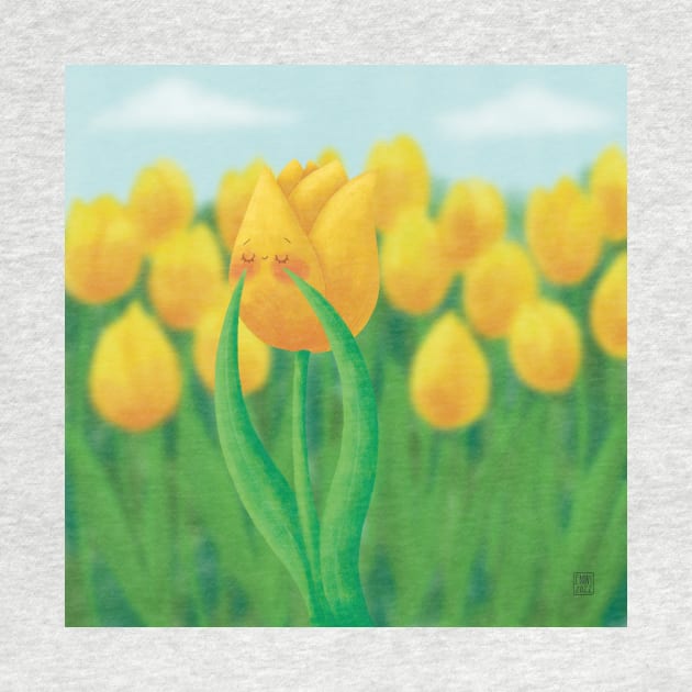 Bashful tulip by Emma Wiklund Art